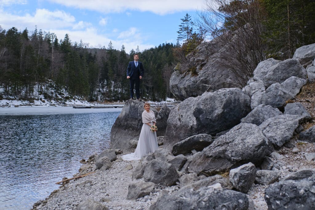 After Wedding Shooting am Eibsee mit Christina & Florian - Schlerege Fotografie