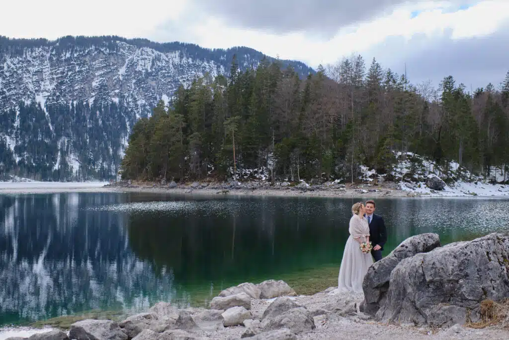 After Wedding Shooting am Eibsee mit Christina & Florian - Schlerege Fotografie