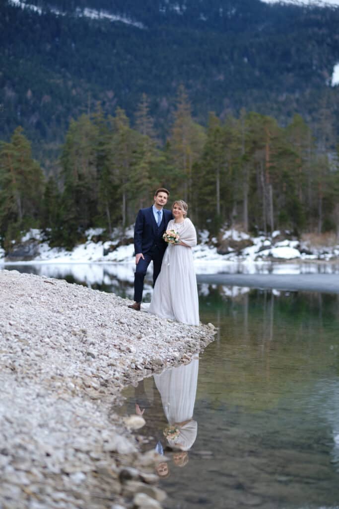After Wedding Shooting am Eibsee mit Christina & Florian - Schlerege Fotografie