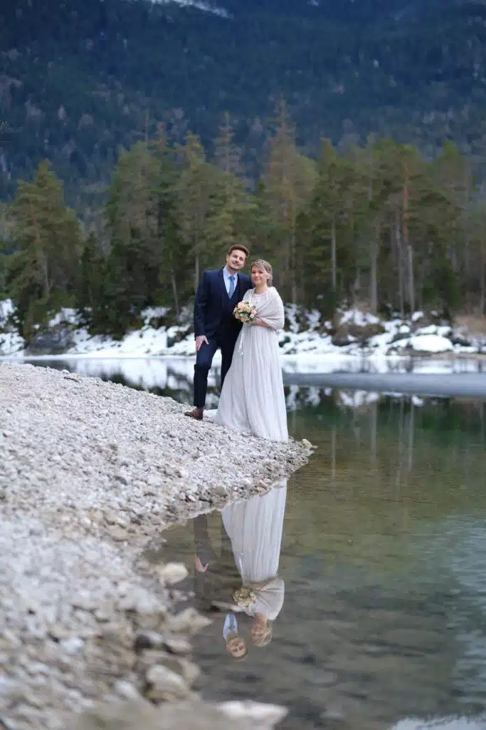 After Wedding Shooting am Eibsee mit Christina & Florian - Schlerege Fotografie