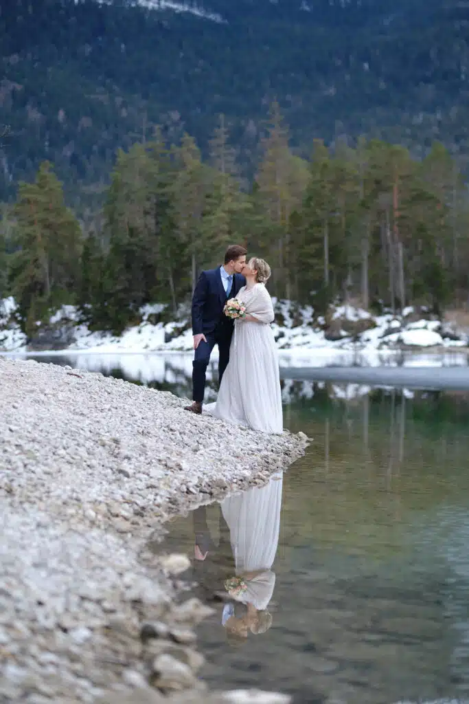 After Wedding Shooting am Eibsee mit Christina & Florian - Schlerege Fotografie