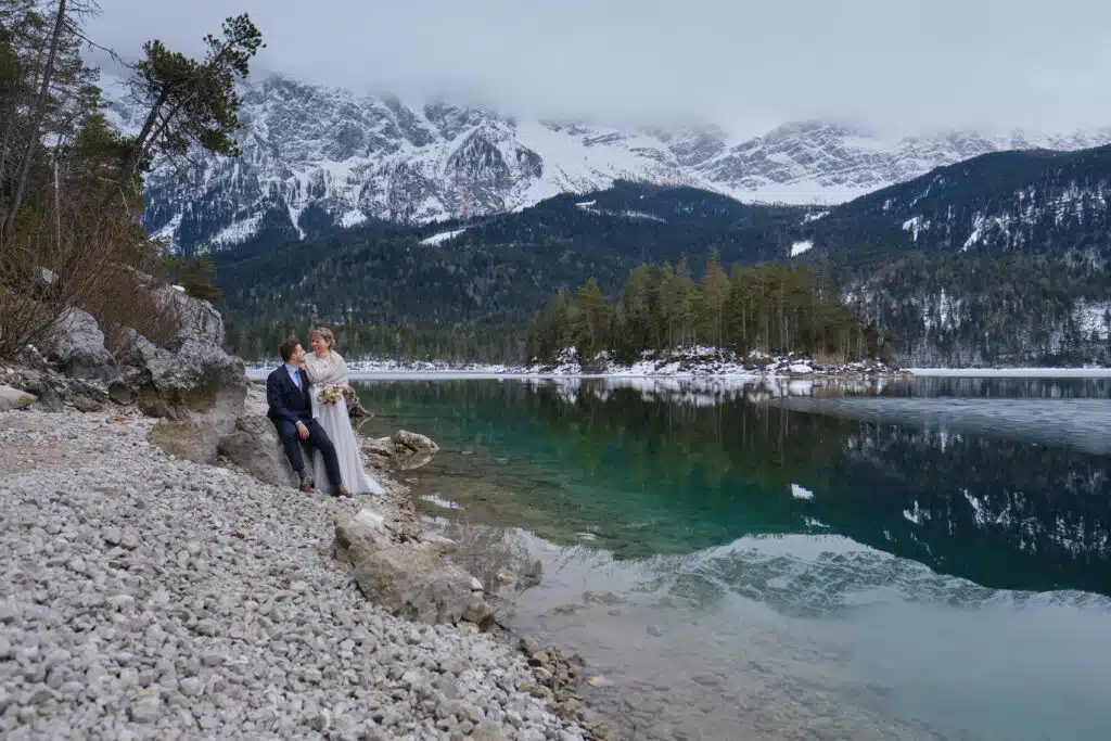 After Wedding Shooting am Eibsee mit Christina & Florian - Schlerege Fotografie