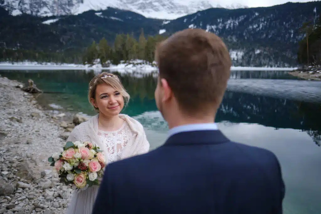 After Wedding Shooting am Eibsee mit Christina & Florian - Schlerege Fotografie