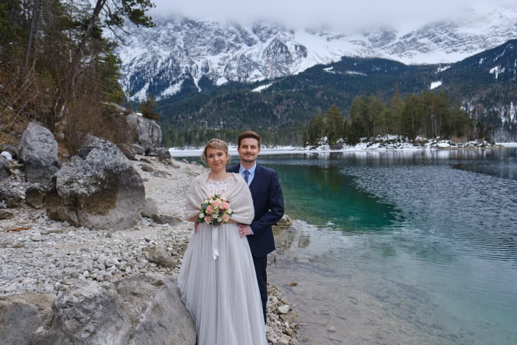 After Wedding Shooting am Eibsee mit Christina & Florian - Schlerege Fotografie