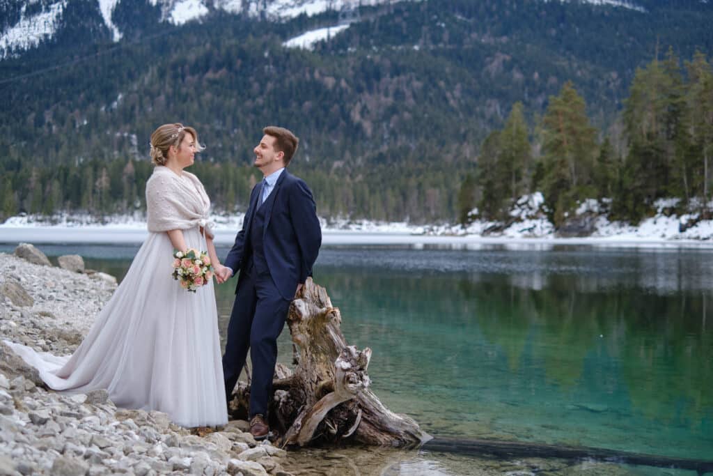 After Wedding Shooting am Eibsee mit Christina & Florian - Schlerege Fotografie